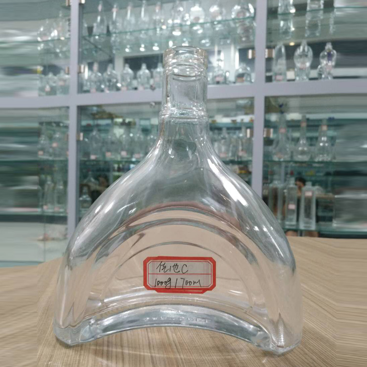 Hot Stamping 500ml 700ml 750ml liquor brandy glass bottle