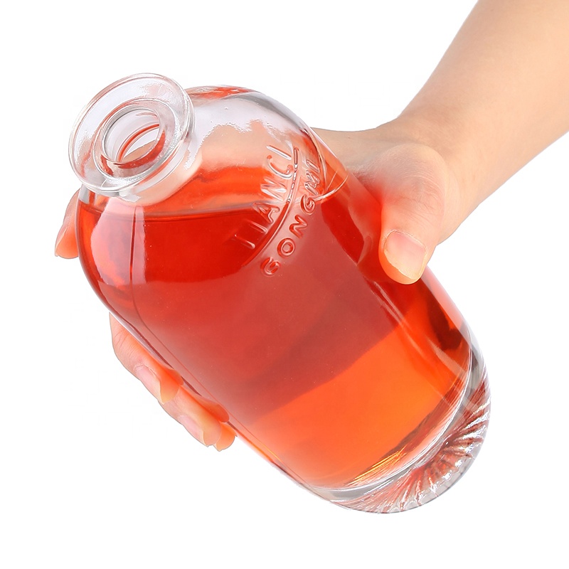Hot Stamping 500ml 750ml liquor glass bottle