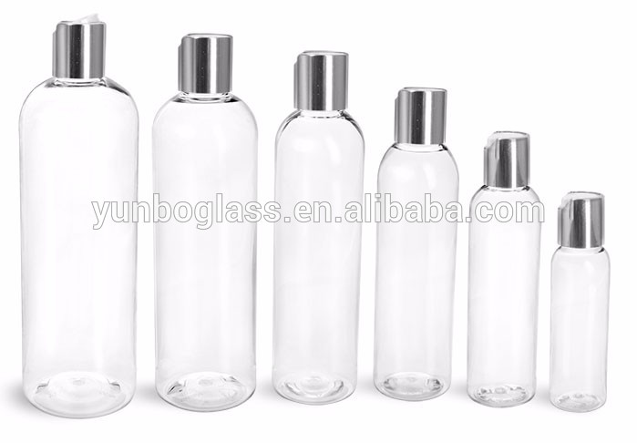 Hot Stock 30 60 120 250 500 empty hand sanitizer Clear PET Bottles with Disc Top Caps