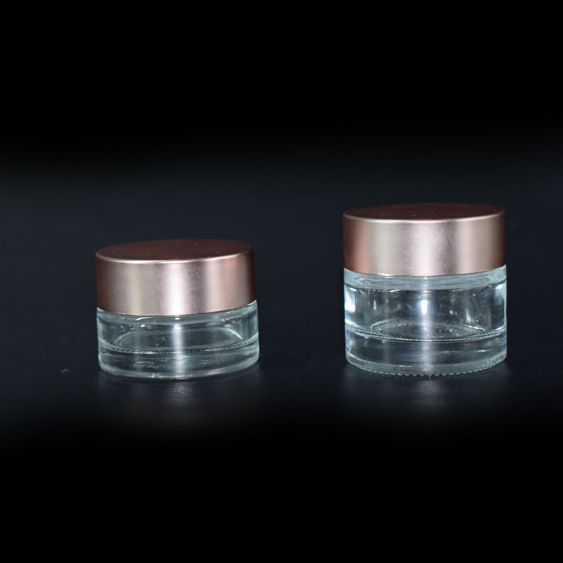 Hot Wholesale Transparent jar Glass Cosmetics For Eye Cream Or Face Cream