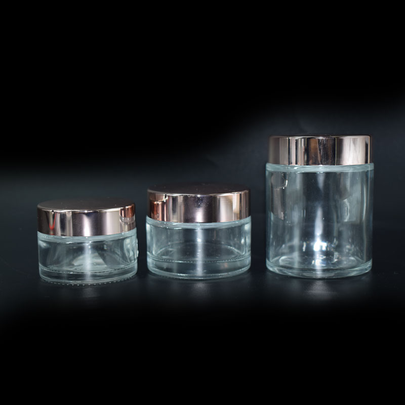 Hot Wholesale Transparent jar Glass Cosmetics For Eye Cream Or Face Cream