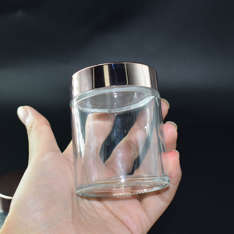 Hot Wholesale Transparent jar Glass Cosmetics For Eye Cream Or Face Cream