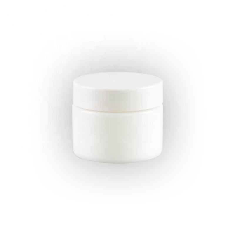 Hot cake opal white glass cream jar cosmetic glass cream jar