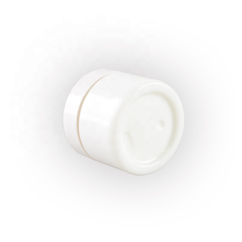 Hot cake opal white glass cream jar cosmetic glass cream jar