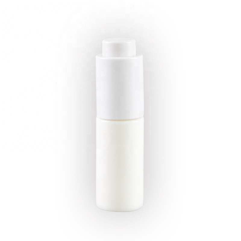 Hot cake opal white glass cream jar cosmetic glass cream jar