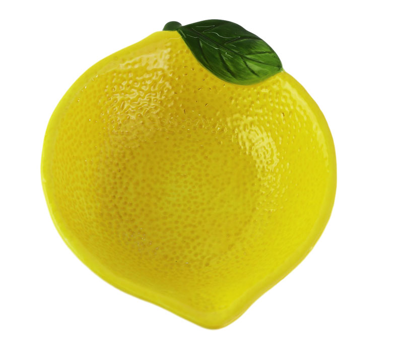 Hot ceramic canister lemon sugar pot with spoon