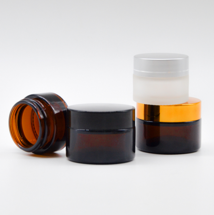 Hot ice cream packaging containers cosmetic jar glass 15g cosmetic cream jars
