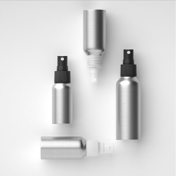 Hot product 100ml 200ml 300ml trigger spray bottle aluminum bottle with spray