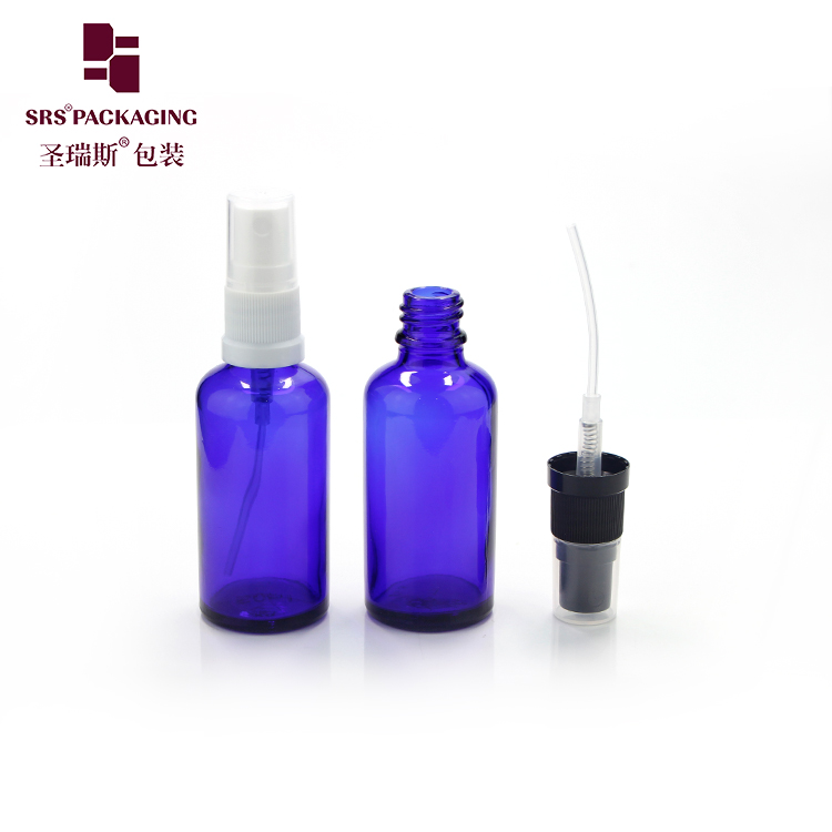 Hot product 50ml household three color fine mist spray glass bottle