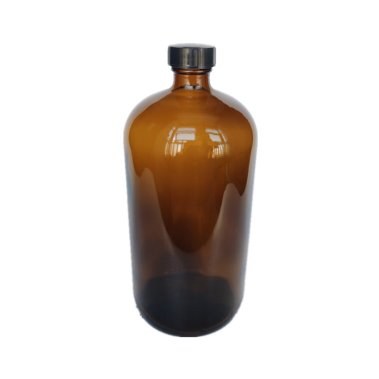 Hot sale 1000ml 1 L glass bottle for oill medical used Disinfection water bottle