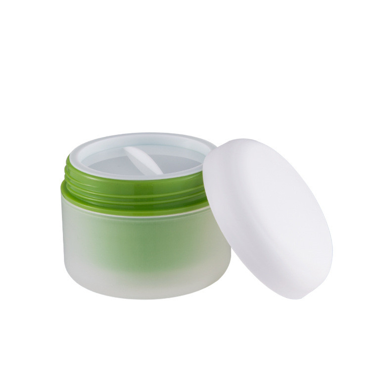 Hot sale 100g Double Walled PP inner cap Split Cream Jar