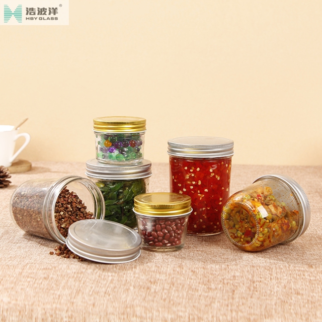 Hot sale 100ml chilli sauce glass jar with aluminium cap
