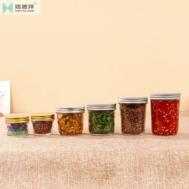 Hot sale 100ml chilli sauce glass jar with aluminium cap