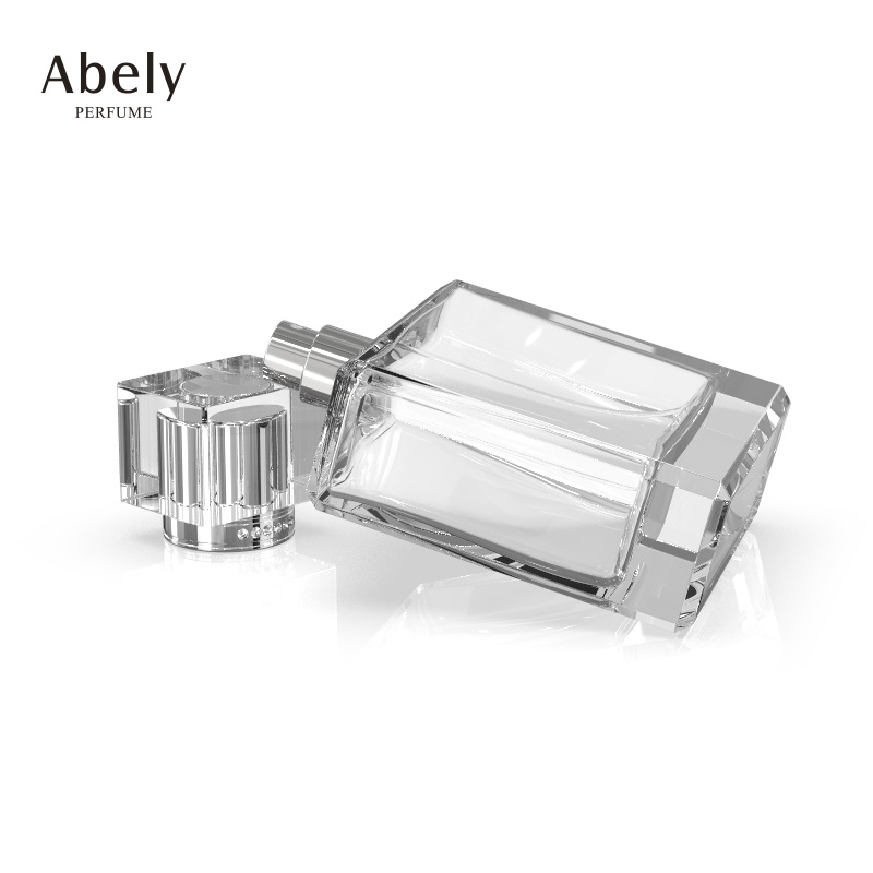 Hot sale 100ml plain glass perfume spray bottle with perfume cap in stock