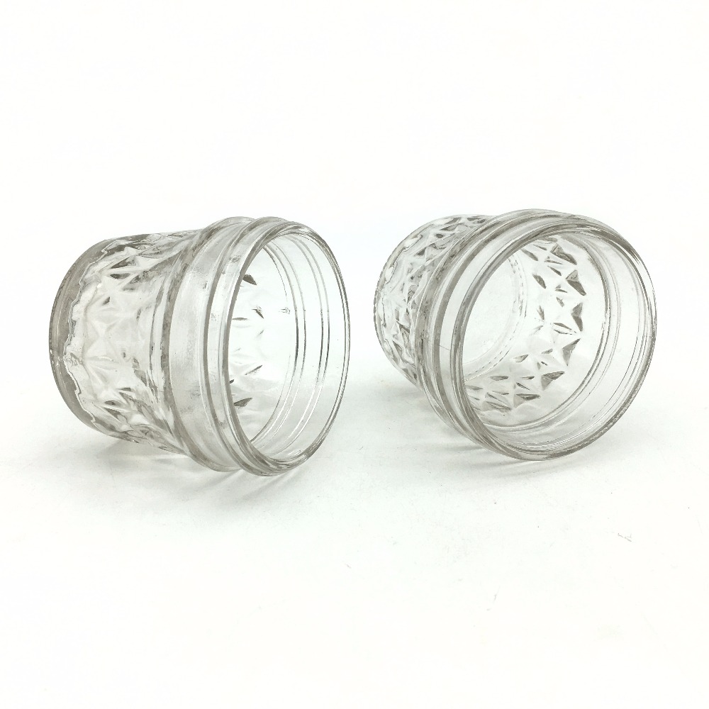 Hot sale 100ml transparent jam jar glass honey jar with screw cap