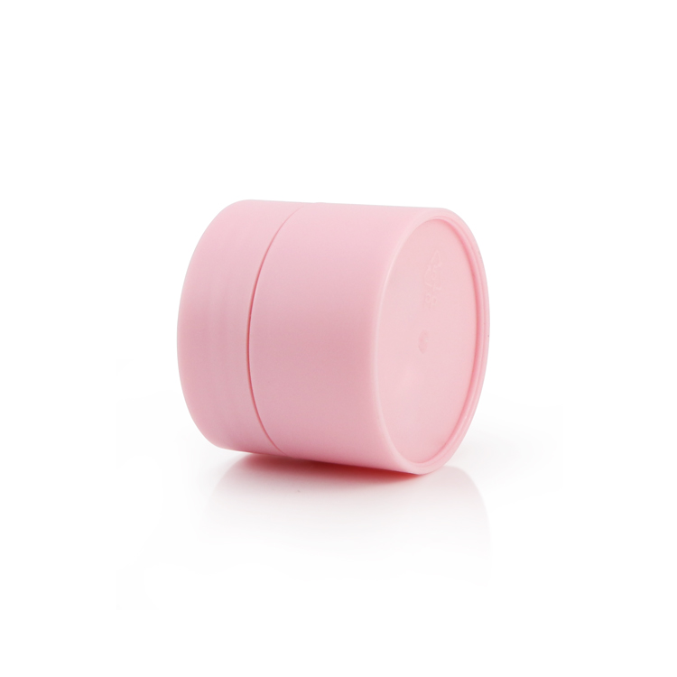 Hot sale 10g 15g 20g 30g pp plastic cosmetic cream jar pink round lip mask container with screw cap