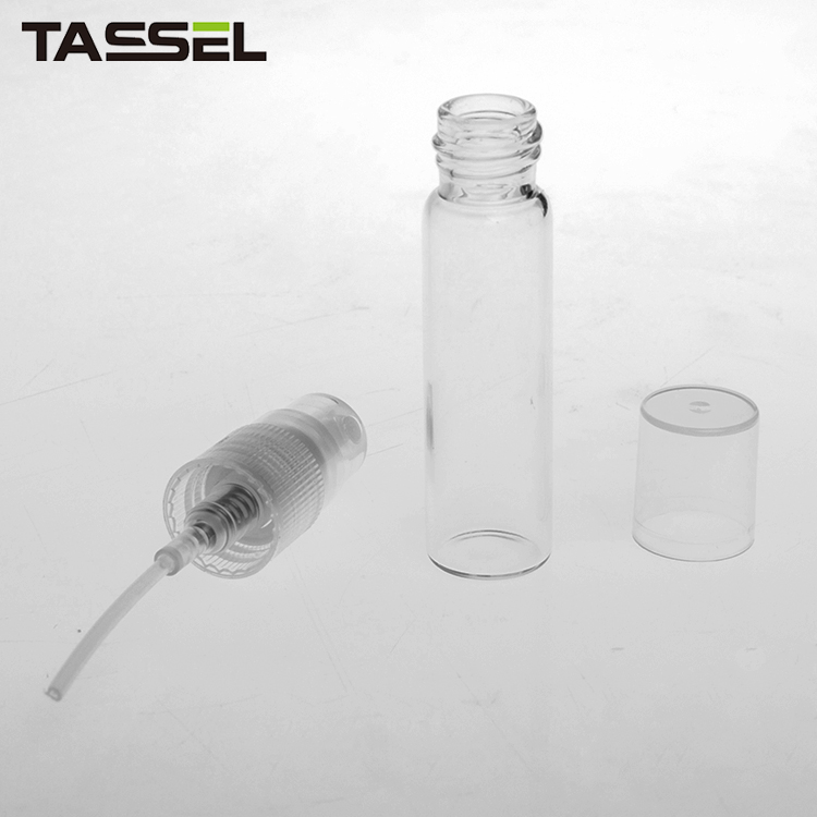 Hot sale 10ml (2ml~10ml) mini clear glass spray perfume bottle factory customized and direct supply