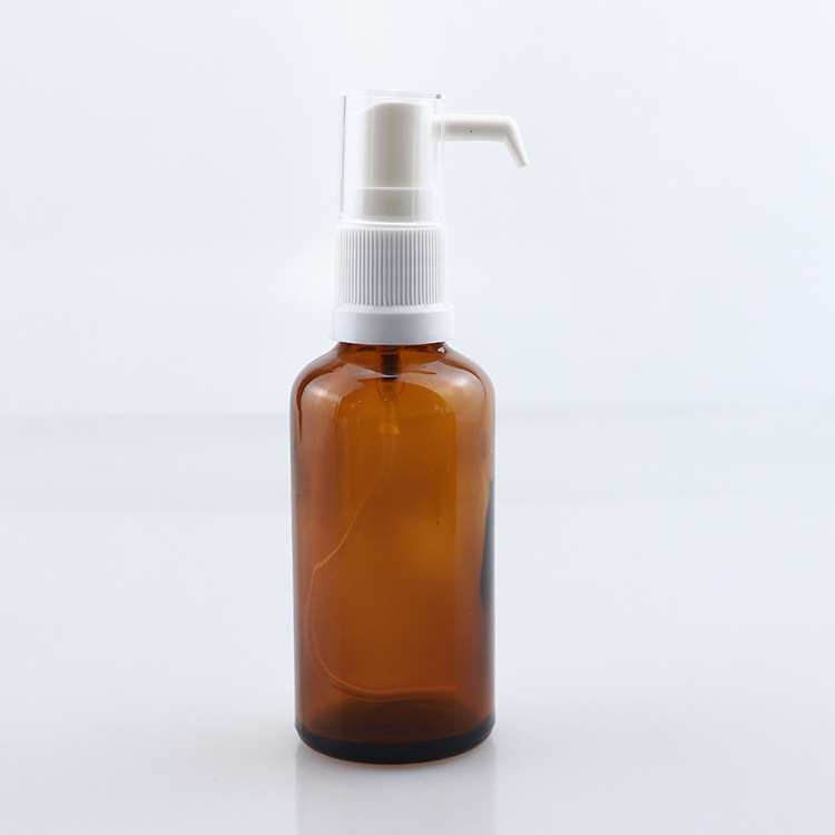 Hot sale 10ml 30ml 50ml Amber Glass Nasal Spray Glass Bottle With Spray
