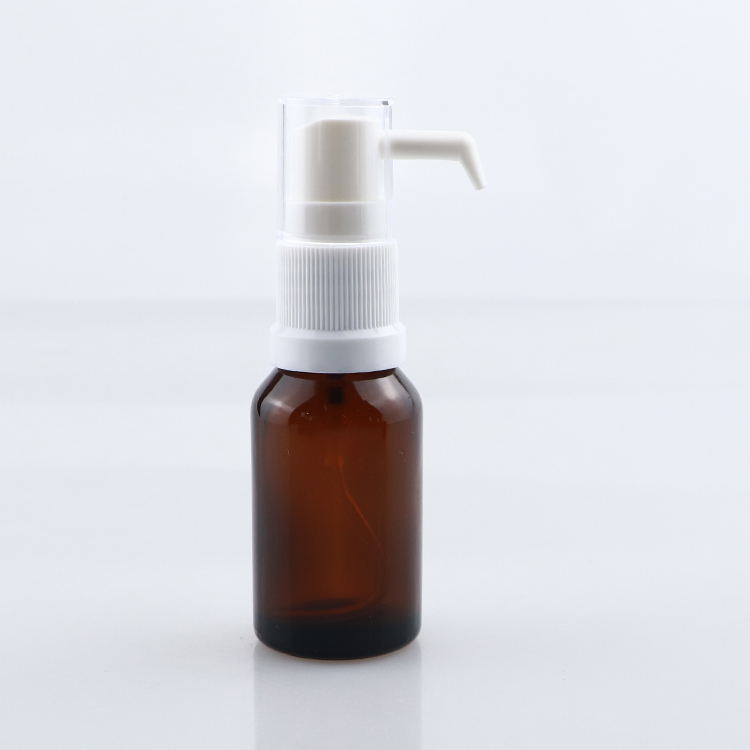 Hot sale 10ml 30ml 50ml Amber Glass Nasal Spray Glass Bottle With Spray
