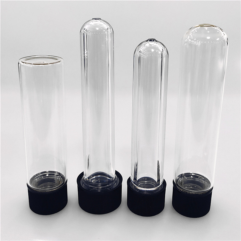 Hot sale 116mm 120mm 110ml 98mm Screw Top aluminum Pre-Roll Tube With Child Resistant Black Lid For tabacoo Packing