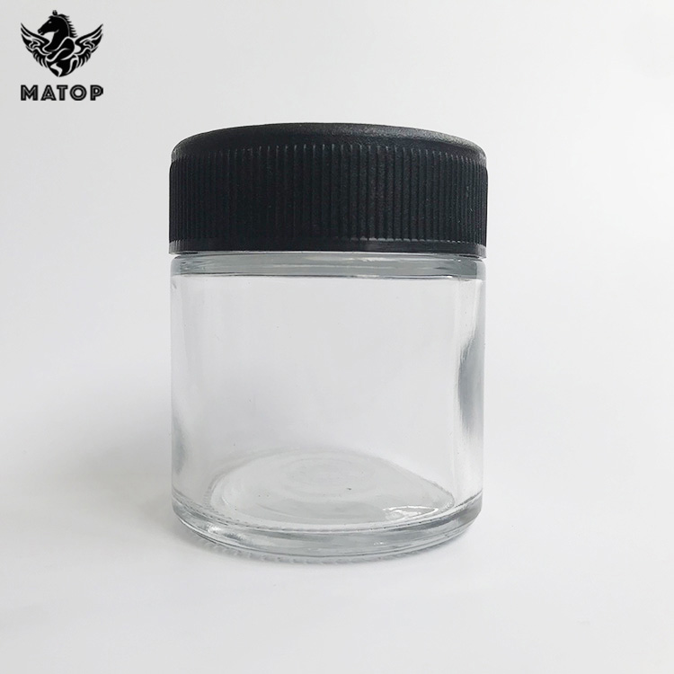 Hot sale 120ml 4OZ Clear Glass Concentrate Cosmetic Jars