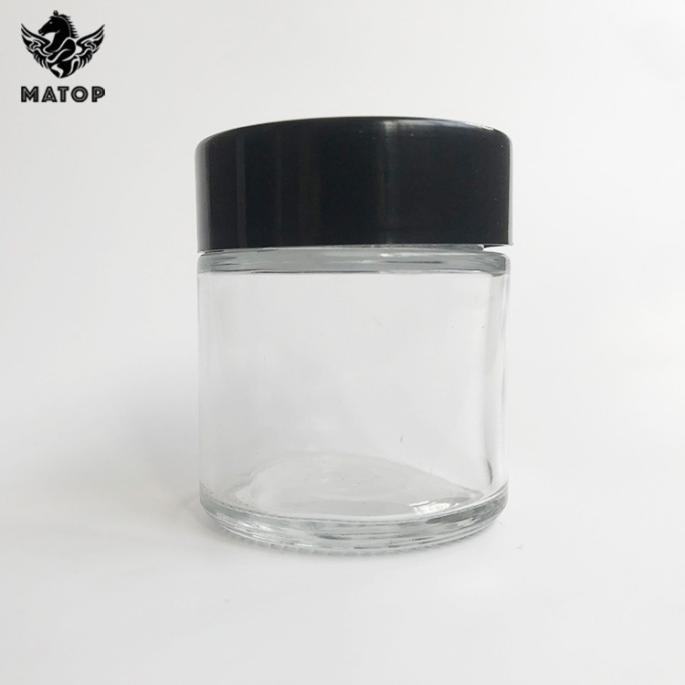 Hot sale 120ml 4OZ Clear Glass Concentrate Cosmetic Jars