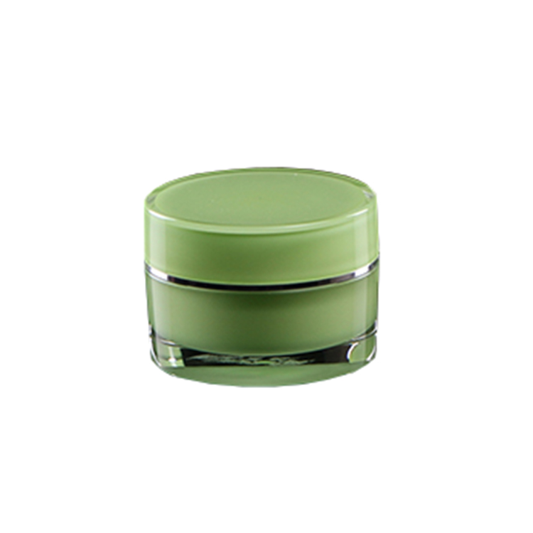 Hot sale 15 30 50g skin care empty round acrylic cream  jar for plastic cosmetic packaing