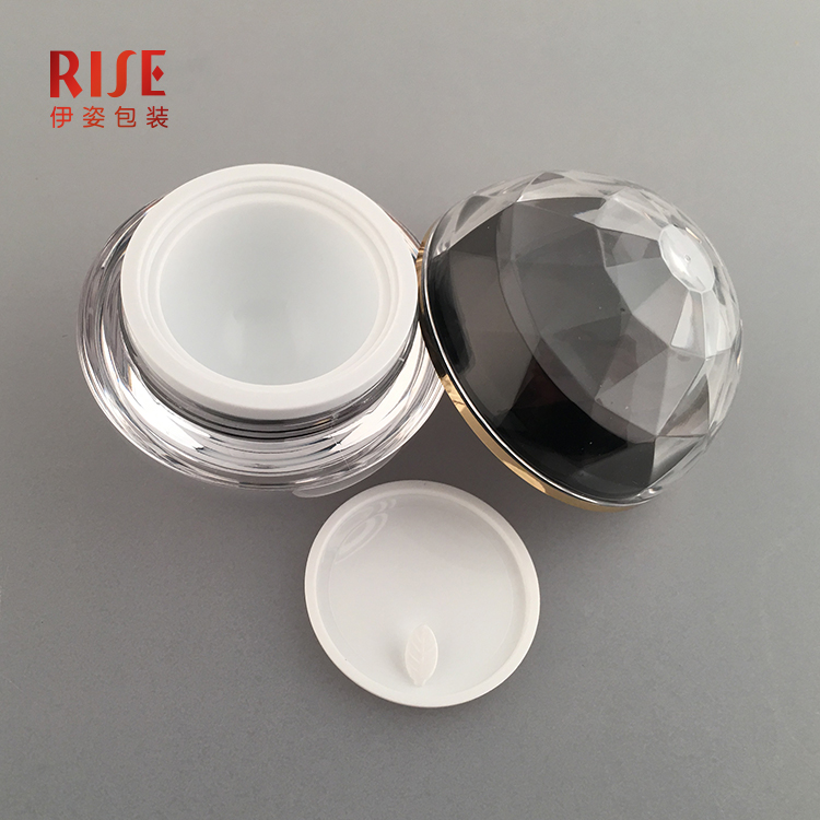 Hot sale 15 30 50g skin care empty star shining shape acrylic cream jar for plastic cosmetic packaing