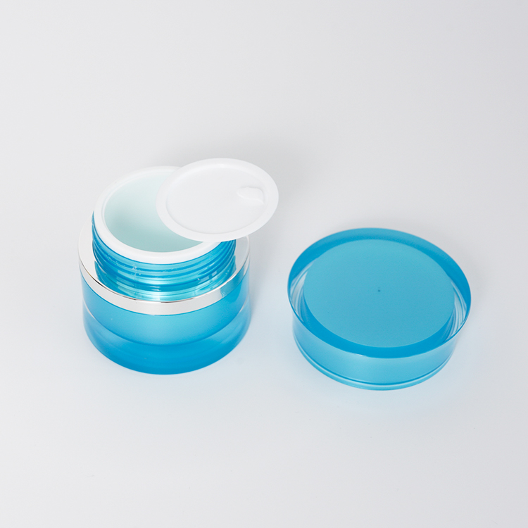 Hot sale 15 30 50g skin care empty wasp waist shape acrylic cream jar for plastic cosmetic packaing