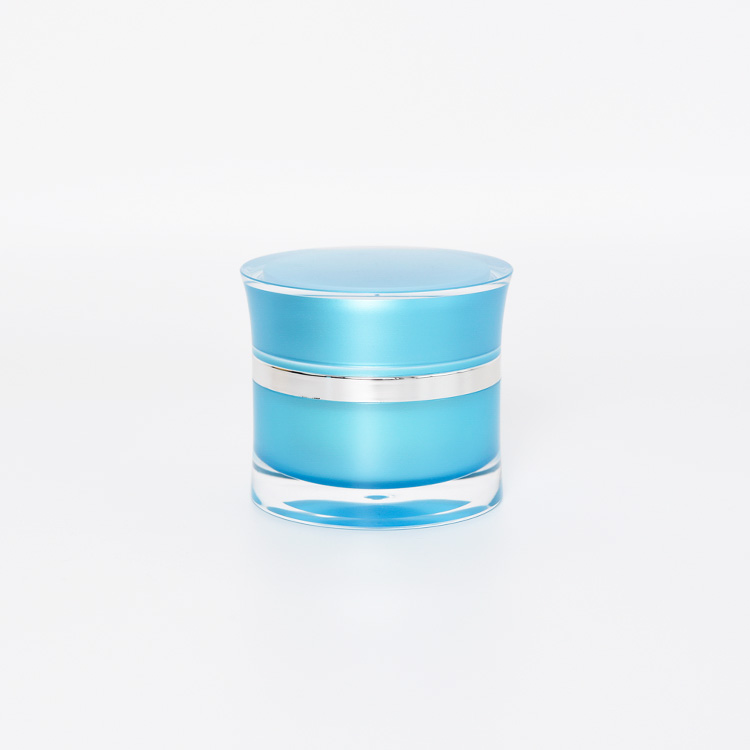Hot sale 15 30 50g skin care empty wasp waist shape acrylic cream jar for plastic cosmetic packaing