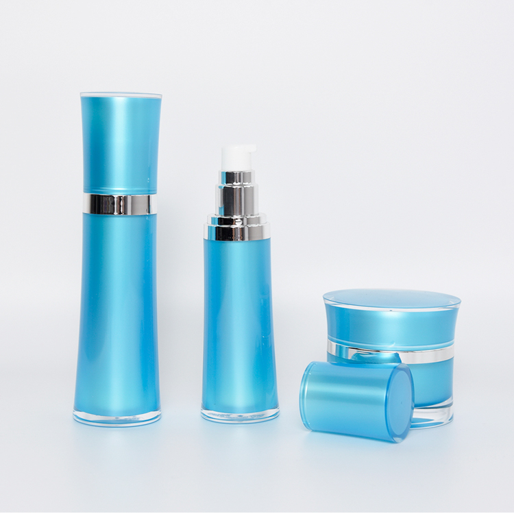 Hot sale 15 30 50g skin care empty wasp waist shape acrylic cream jar for plastic cosmetic packaing