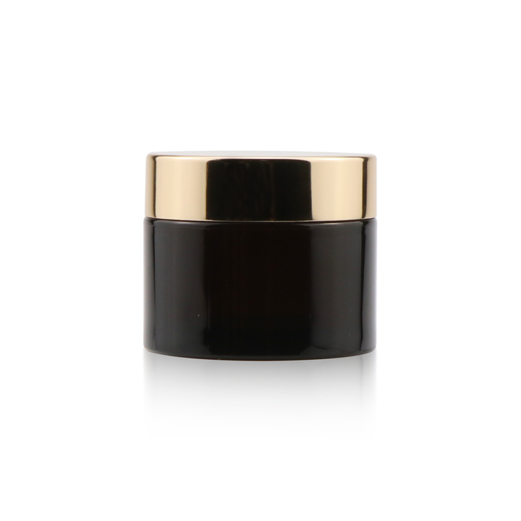 Hot sale 15 50 g wide mouth empty cosmetic gel container round black cosmetic jar plastic with lids for face care