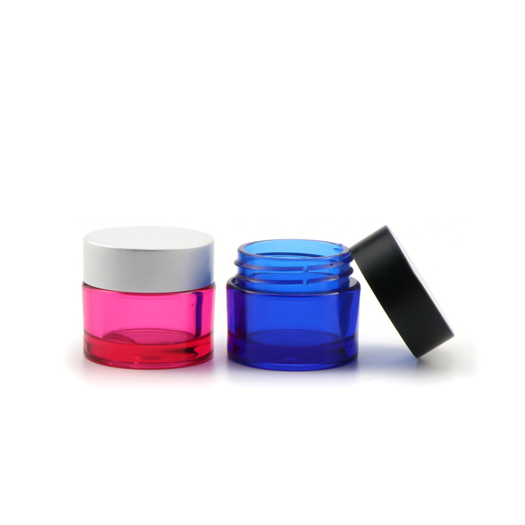 Hot sale 15 50 g wide mouth empty cosmetic gel container round black cosmetic jar plastic with lids for face care