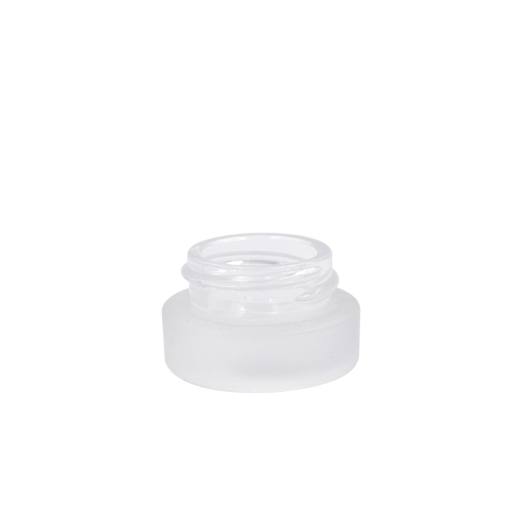 Hot sale 15g 30g 50g clear glass jar skin care glass face cream jar with screw cap and gasket