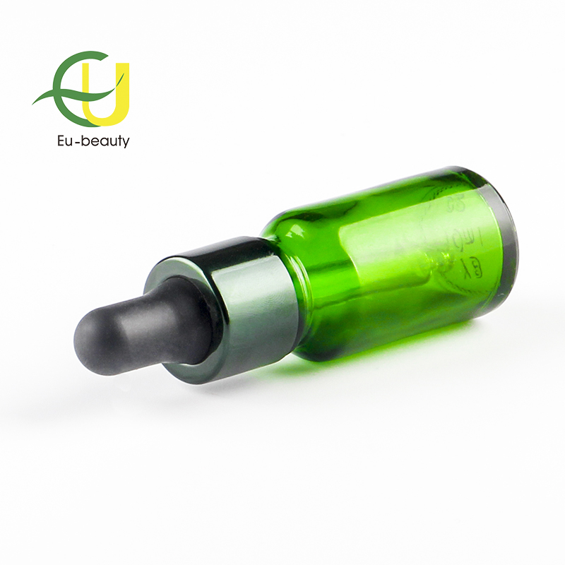 Hot sale 18/410,18/400,20/400,24/400 10ml bottl eye bottles essential oil black glass bottle dropper container/