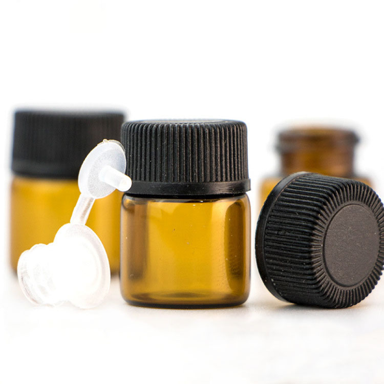 Hot sale 1ml 2ml 5ml 10ml amber perfume sample vials bottles in stock 10ml mini pharmacy vials with inner plug