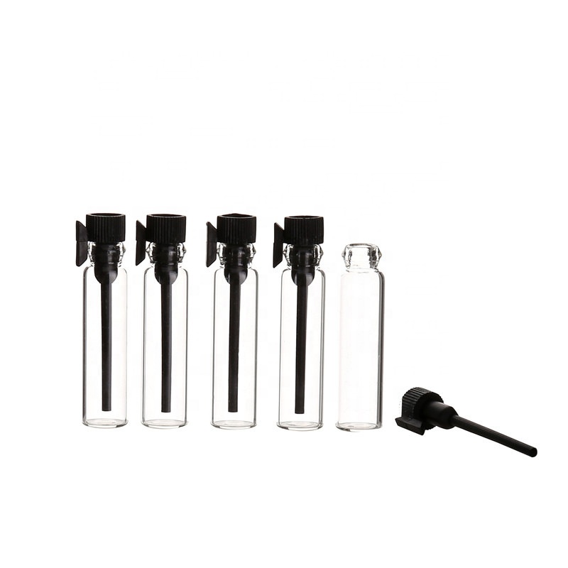 Hot sale 1ml Cosmetic Packaging Clear Amber Empty Perfume Glass Bottle