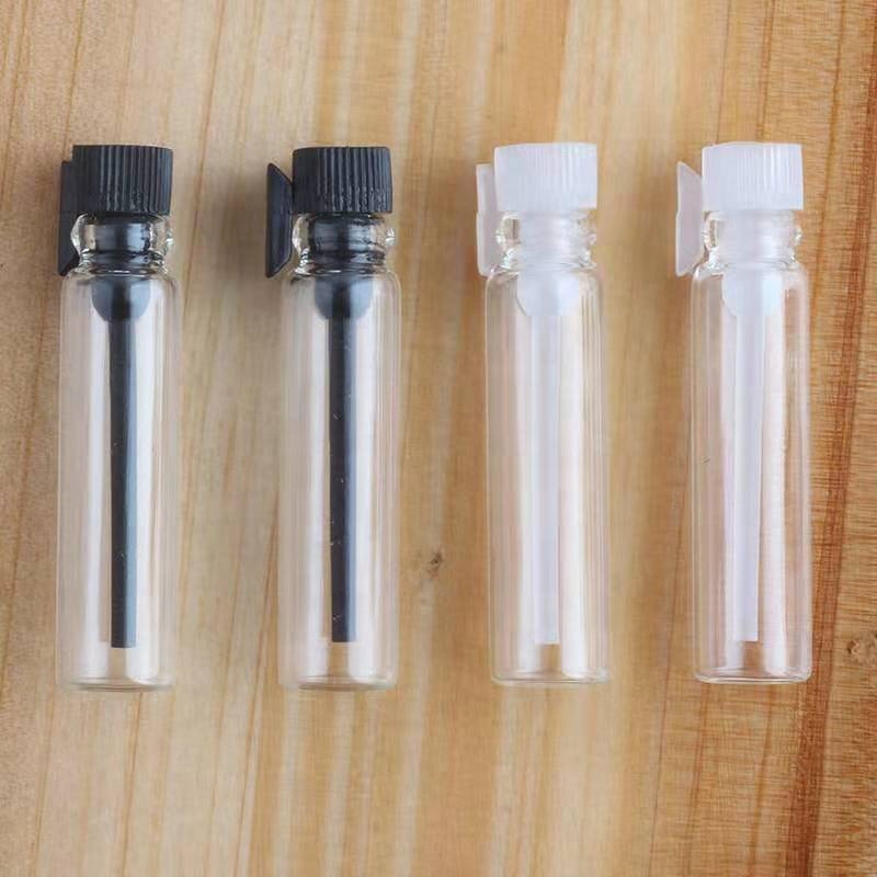 Hot sale 1ml Cosmetic Packaging Clear Amber Empty Perfume Glass Bottle