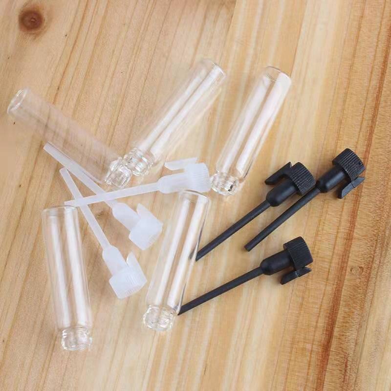 Hot sale 1ml Cosmetic Packaging Clear Amber Empty Perfume Glass Bottle