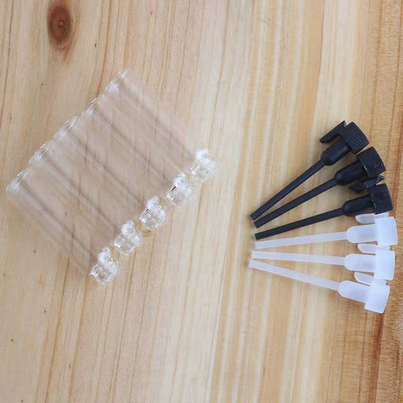 Hot sale 1ml Cosmetic Packaging Clear Amber Empty Perfume Glass Bottle