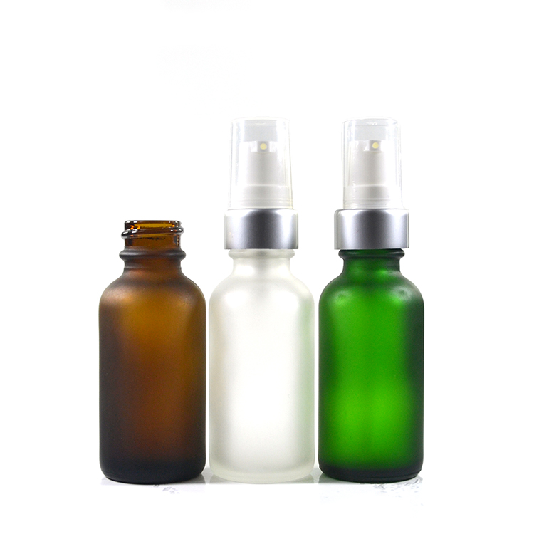 Hot sale 1oz 2oz 4oz clear amber green blue matte black white boston glass dropper bottles