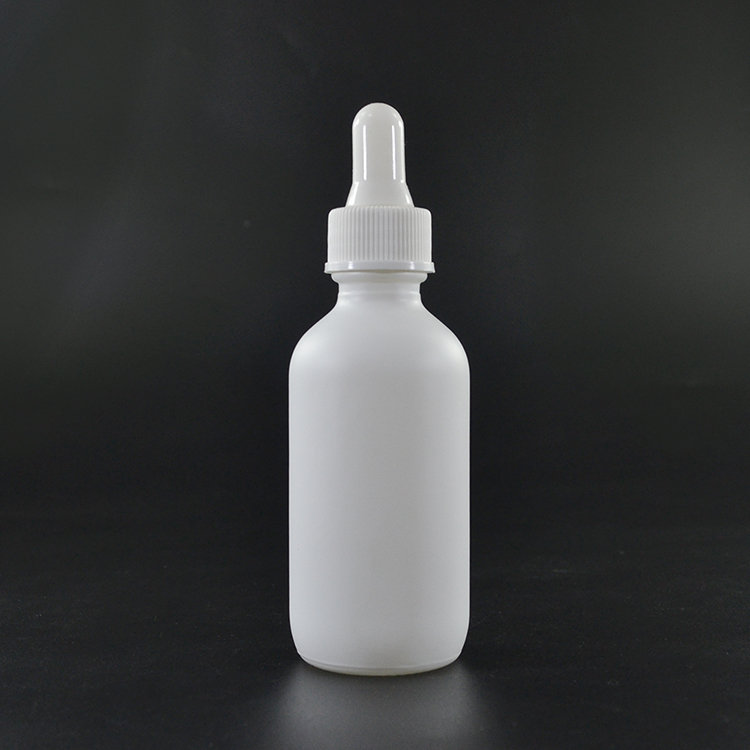 Hot sale 1oz 2oz 4oz clear amber green blue matte black white boston glass dropper bottles