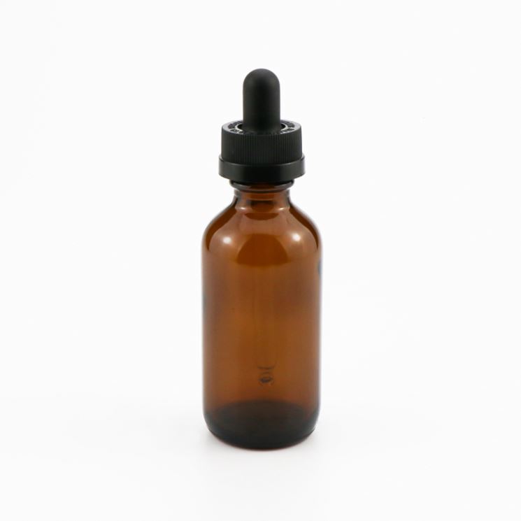 Hot sale 1oz 30ml 60ml 120ml amber black frosted white boston round tincture glass bottle with dropper sprayer childproof cap