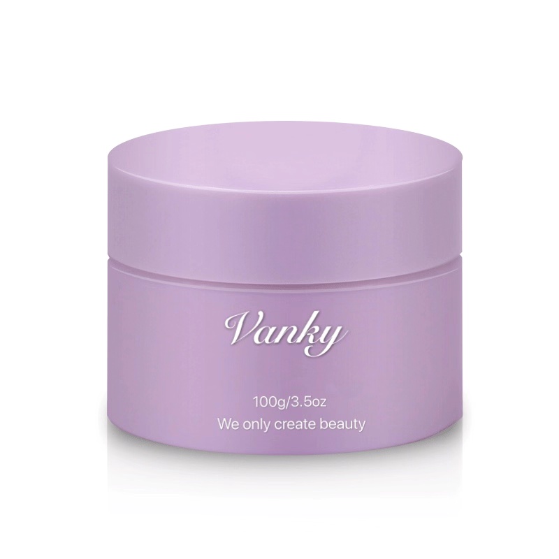 Hot sale 2oz purple color painted cosmetic glass jar