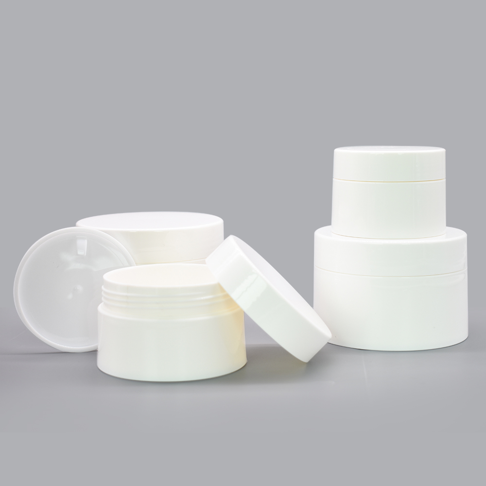 Hot sale 30g 50g 100g 120g pp jar new fashion white plain plastic cosmetic jar