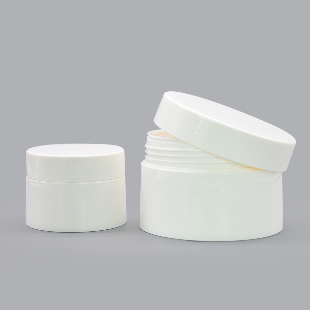 Hot sale 30g 50g 100g 120g pp jar new fashion white plain plastic cosmetic jar