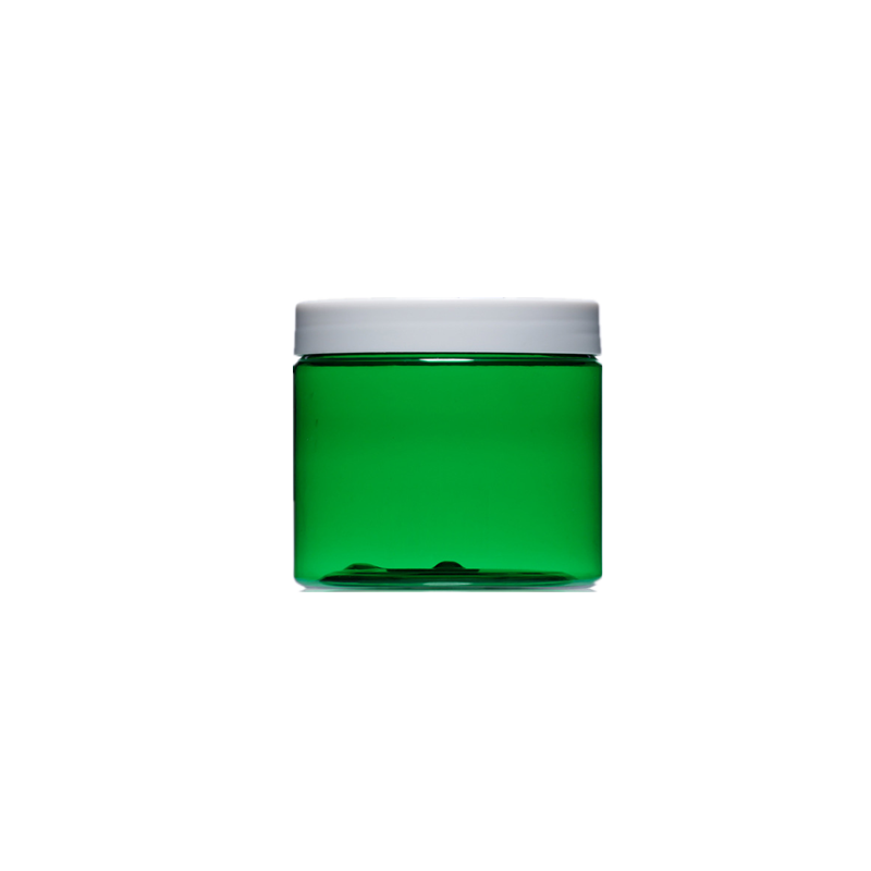 Hot sale 30g 50g 100g 150g 200g cheap empty clear green cosmetic packaging plastic jar for cosmetics manufacturer