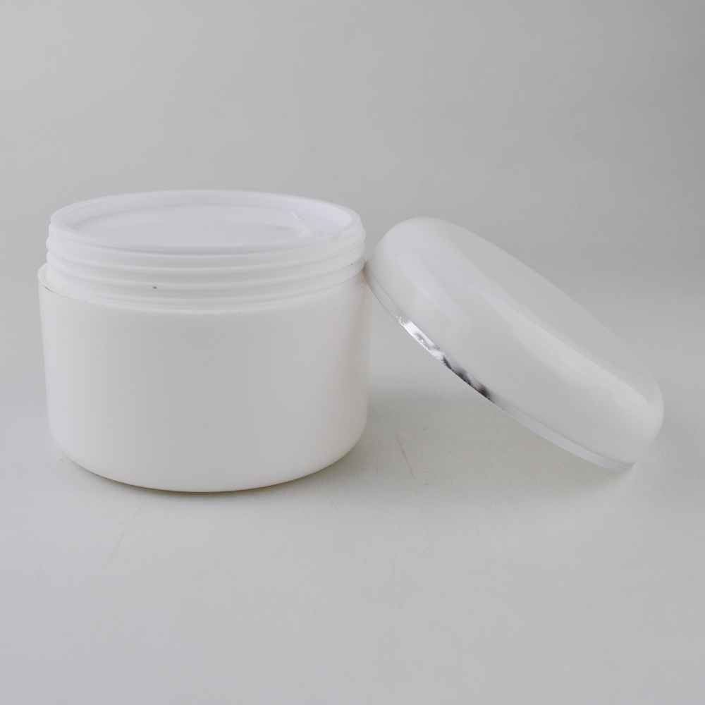 Hot sale 30g 50g 100g 150g cheap empty glossy white cosmetic packaging plastic jar for cosmetics manufacturer