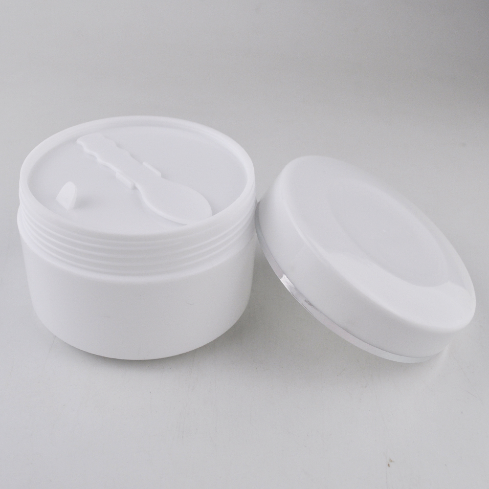 Hot sale 30g 50g 100g 150g cheap empty glossy white cosmetic packaging plastic jar for cosmetics manufacturer