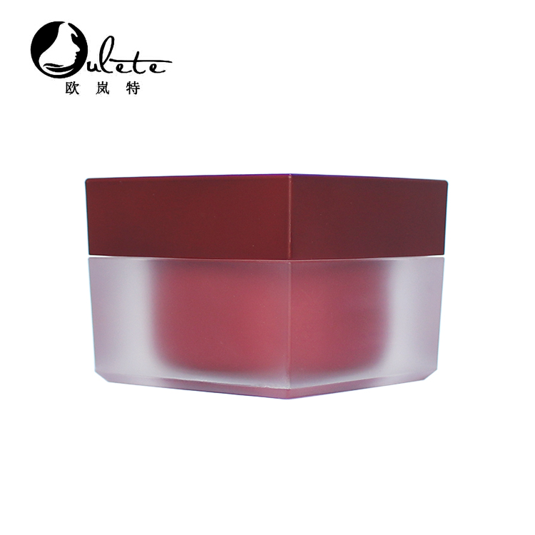 Hot sale 30g cream jar empty square luxury acrylic cosmetic jar
